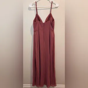 Azazie Women’s Alaya Ready to Ship Dusk Bridesmaid Dresses Size 6 in Desert Rose thumbnail 6