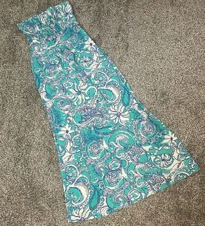 Lilly Pulitzer small strapless maxi dress thumbnail 1