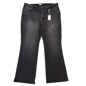 Good American Always Fits Good Legs Flare Jeans Plus Size 28-32 Faded Black NEW thumbnail 5