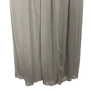 David's Bridal One Shoulder Strap Beige Maxi Dress Size 4 thumbnail 13