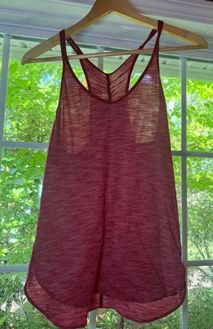 Lululemon 105 Singlet Racerback Tank Top Heathered Cranberry thumbnail 1