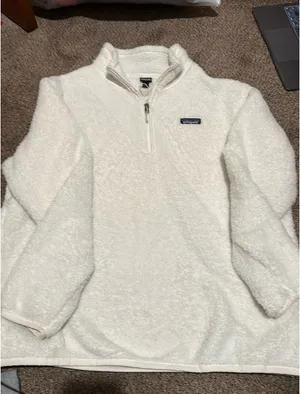 Patagonia White Fleece Pullover thumbnail 2