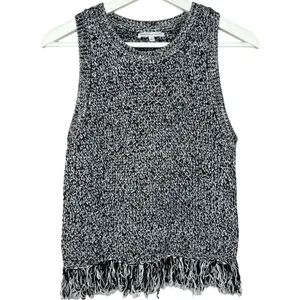 Rebecca Minkoff Sleeveless Knit Fringe Top Small thumbnail 3