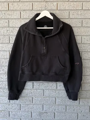 Lululemon Scuba Oversized Funnel Neck Hoodie Black XS/S thumbnail 3