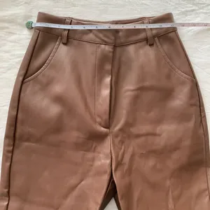 Meshki Tyra Straight Leg Faux Leather Pants Chocolate thumbnail 13