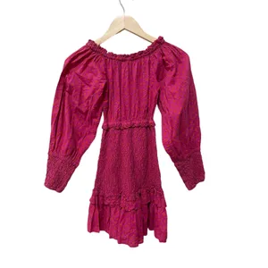 Alexis Marilena Smocked Off-shoulder Blouson-sleeve Dress Size‎ XS thumbnail 14