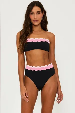 Beach Riot Harriet high waist Bottom Sweet Berry Wave, Size Large, $98 thumbnail 1
