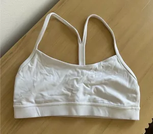 Lululemon Flow Y Bra Nulu 6 White thumbnail 2