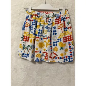 Midnight Sky Tropical Beach Print 2 Piece Set Skirt and Crop Top Small White thumbnail 11