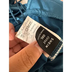 Curve teal satin bodysuit (size 0XL) thumbnail 6