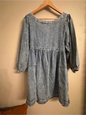 FREE PEOPLE‎ Get Obsessed Denim Mini Dress thumbnail 2