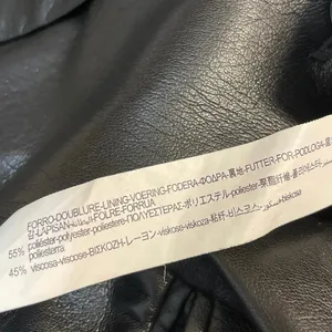 Zara Women Black Faux Leather Vegan Peak Lapel Relaxed Blazer Coat Jacket Size L thumbnail 5