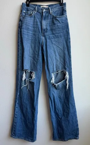 Levis Premium High Loose Relaxed Oversized Fit Jeans Size 27 Inseam 30” thumbnail 1