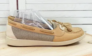 Sperry Oasis Loft Linen‎ Leather Boat Shoes Tan Women’s 9.5 Nautical Preppy thumbnail 1