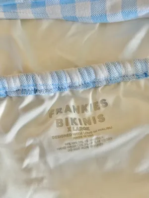 Frankies Bikinis Croft One-Piece Bluebell Blue Gingham - Size XL - Like New thumbnail 5
