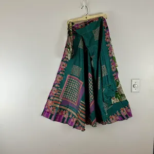 Reversible Maxi Wrap Skirt BINS516 Green thumbnail 2