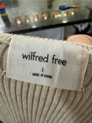 Aritzia WILFRED FREE‎ Bodycon Cut-Out Ribbed Eco Knit Mini Dress Large thumbnail 8