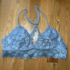 Aerie Grey Lace Bralette Medium thumbnail 1