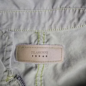 Blank NYC Women Sage Green Lyocell Cropped Utility Military‎ Jacket S thumbnail 3