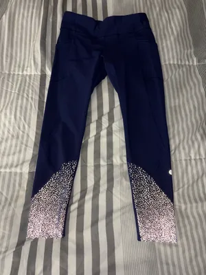 Lululemon Blue Leggings Rare thumbnail 1
