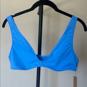 SKIMS Signature Swim Plunge‎ Triangle Top Size XL NWT in Tide thumbnail 3