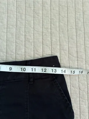 Abercrombie Vtg Y2K black chino cotton micro shorts 25” thumbnail 9