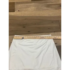 J.Jill A‑Line Knit Skort Size M White Athleisure Activewear thumbnail 6