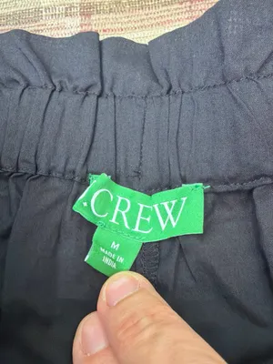 J. Crew Black High-Waist Ruffle Hem Shorts thumbnail 3
