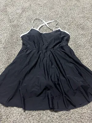 Almaga Women's Scoop Neck Tennis Dress Sleeveless Mini Athletic Dresses with Shorts Pockets Activewear Black Medium thumbnail 7