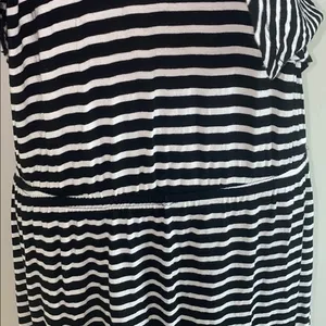 5/$30 🎈 Ultra‎ flirt XL black and white striped dress thumbnail 2