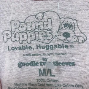 Self Care Dog Spa Distressed Pound Puppies TV Series Tee M/L thumbnail 4