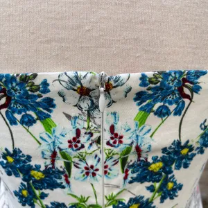 Zara Strapless Dress spring break Floral Pattern basque waist corset pinup event thumbnail 4