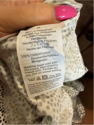 Women's J.Crew Long Sleeve Mock Neck Tee, Size M, White and Black Polka Dot thumbnail 5