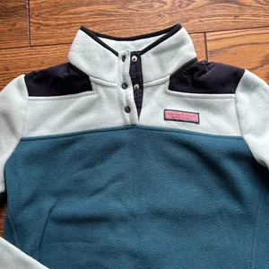 Vineyard Vines Color Block Fleece Snap Shep Shirt‎ Size M C15 thumbnail 4
