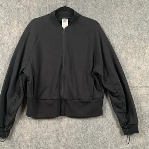 Adidas Allover Print Womens Size Large Cinch Up Athletic Track Jacket NWT‎ thumbnail 2