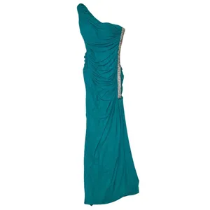 Jump Apparel Women’s Cocktail/ Prom Dress 3/4 Size Teal & Silver thumbnail 3