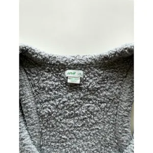 Aerie Grey Sherpa Popcorn‎ Knit Racerback Crop Tank Top Womens Large thumbnail 3