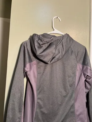 The North Face Women's Size Medium Full Zip Jacket Hoodie Dark Gray Funnel Neck thumbnail 8