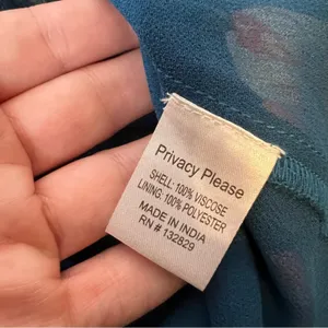 Privacy please revolve floral faux wrap dress blue‎ sz XS thumbnail 7
