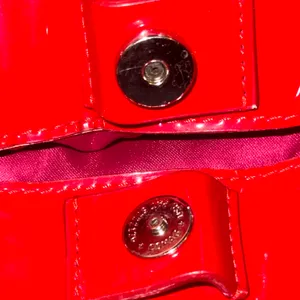 Coach Poppy Glossy Red Quilted Patent Leather Bag thumbnail 11