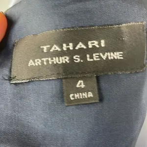 Tahari Arthur S. Levine Cocktail Formal Dress Navy size 4 thumbnail 6