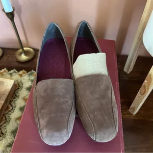Munro Diedre Cocoa Suede Leather Brown‎ Flats Slip On Loafers Shoes NEW Size 7N thumbnail 2
