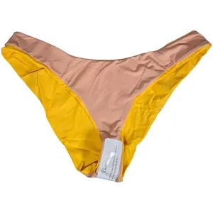 J.‎ Crew Curved-waist cheeky bikini bottom in Yellow L NWT thumbnail 3