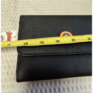 Buckle Down‎ Fold Over Black Wallet Captain America Shield Metal Emblem NWT thumbnail 9