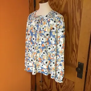 Joie Limited Edition Floral Fields Peasant Top Large NWT thumbnail 12