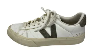 VEJA Campo Women's White Leather Round Toe Lace Up Low Top Sneakers Shoes Sz 8.5 thumbnail 1