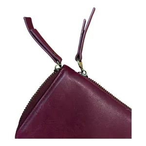 Joy Susan Chloe Purple vegan Leather Wristlet Clutch multi zip pockets wallet thumbnail 11