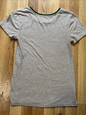 Old Navy “Take a Hike” Short Sleeve Tee with Dark Green Neck Trim thumbnail 5