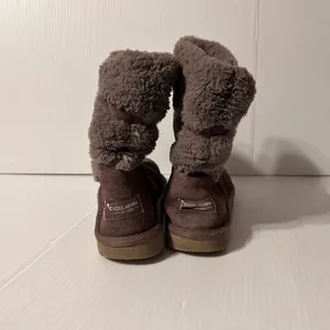Koolaburra S/N 1114692 taupe leather winter boots women size 7 thumbnail 6