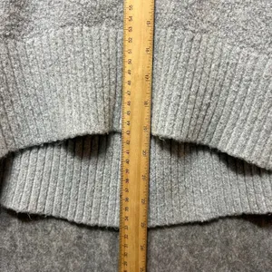 It's Our Time‎ Mock Neck Sweater Ribbed Trim Pullover Knitwear Gray Medium thumbnail 5